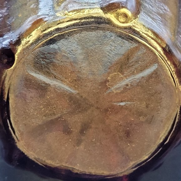 Vintage MCM Viking Glass Stretched Lotus Vase Amber Gold Mid-Century Mo… - Picture 4 of 7